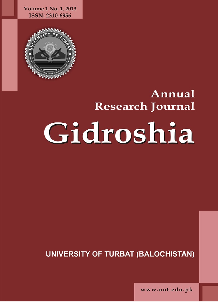 Annual Research Journal Gidroshia Volume 1 2013