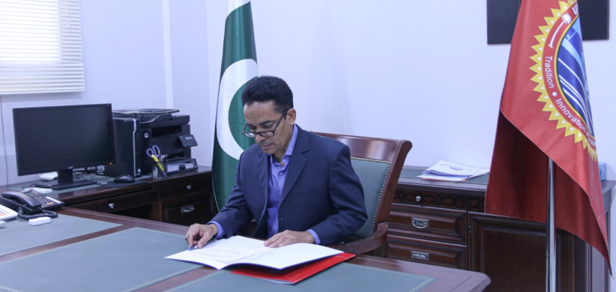 Prof. Dr. Jan Muhammad assumed the charge as Vice Chancellor of UoT