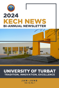 Kech News Bi-Annual Newsletter Jan-June 2024 University of TurbaT